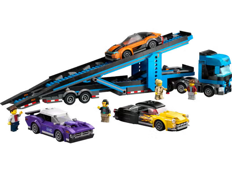 LEGO City Camion transporteur de voitures et voitures de sport (60408)